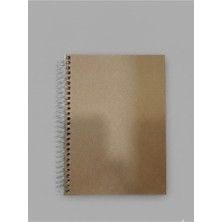 Muka 17X24 cm Spiralli Sert Kraft Kapaklı Sketch Book-Defter 80 gr 100 Sayfa