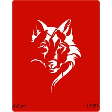 Airbrush Tattoo Lider Boz Kurt Yapışkanlı Stencil Süsleme ve Boyama Kalıbı Şablon