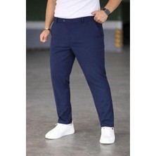 Bürke Erkek Lacivert Renk Kaliteli Battal Büyük Beden Kumaş Pantolon