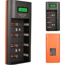 Beston C9046WL AA/AAA/9V/C Boy/d Boy/ni-Mh/ni-Cd/ Ekranlı Pil Şarj Cihazı