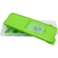 Kaia Life 12LI Kapaklı Yapışmaz Silikon Tabanlı Plastik Küp Buz Kalıbı