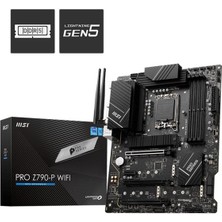 Kaia Life Msı Pro Z790-P Wıfı Ddr5 7000MHZ 1xhdmı 1xdp 4xm.2 USB 3.2 Atx 1700P (12. / 13. ve 14. Nesil Işlemci Uyumlu)