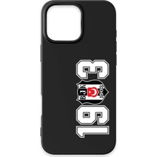 iPhone 16 Pro Uyumlu Beşiktaş 1903 Siyah Silikon Lisanslı Telefon Kılıfı