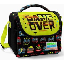Hype Store High Siyah Sarı Game Over Erkek Çocuk Beslenme Çantası - Thermo Yalıtımlı