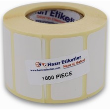 Hype Store Hazır Etiketler , Hazır Al Hızlı Al Eko Termal Etiket 50MM x 25MM Ruloda 1000 Adet 40MM Kuka Çapında