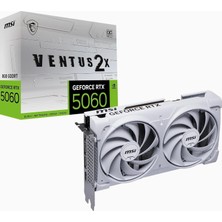 Hype Store Msı VGA Geforce Rtx 5060 8g Ventus 2x Oc Whıte RTX5060 8gb Gddr7 128B DX12 Pcıe 5.0 X16 (3xdp 1xhdmı