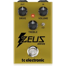 Hype Store Tc Electronic Zeus Drıve Overdrıve Efsanevi Dinamik Overdrive Boost Pedalı, Fat Mod Anahtarı ve Iste