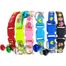 Hype Store Yonca Desenli Kedi Boyun Tasmas 19X1 cm Turkuaz