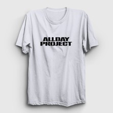 Presmono Unisex Beyaz Logo K-Pop Allday Project T-Shirt