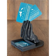 Alp in Alpes El Tasarımlı Kartvizit Standı Şık Tasarımıyla  Kartvizitlerinizi Düzenli Saklayın