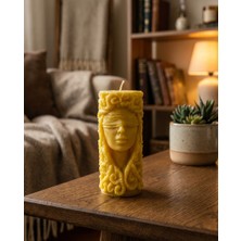 Raw Home Limon Kokulu El Yapımı %100 Soya Wax Mitolojik Büst Heykel Mum 2 - Dekoratif Lüks Tasarım