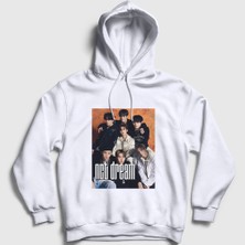 Presmono Unisex Beyaz Members K-Pop Nct Dream Kapüşonlu Sweatshirt
