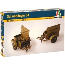 Italeri 6450S 1/35 Ölçek, Sd. Anhanger-51 Cephane Römorku 2 Adet, Plastik Model Kiti
