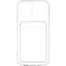 Starseven Newface Iphone 12 Kılıf Kart Şeffaf Silikon - Şeffaf