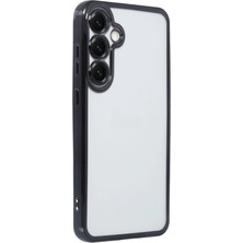 Epilons Newface Galaxy S25 Kılıf Lensli Silikon - Siyah