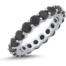 Merano Design Siyah Round Yüzük