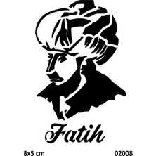 Airbrush Tattoo Fatih Sultan Mehmet Yapışkanlı Stencil Süsleme ve Boyama Kalıbı