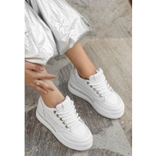 Efe Avm Lulu Beyaz Cilt Bağcıklı Spor Ayakkabı - Lisinya