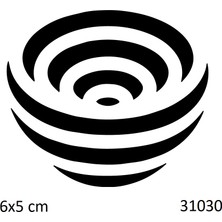 Airbrush Tattoo Girdap Yapışkanlı Stencil Süsleme ve Boyama Kalıbı