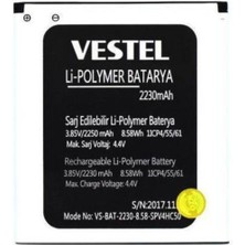Vestel Venüs V3 5000 2230 mAh Kapasiteli Pil Yüksek Performanslı Li-Polymer Batarya