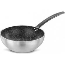 Ulutaş 32 cm Wok Tava 3 mm Elit Boyalı