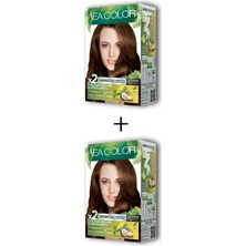 ModaSize 2x2 Tüp Krem Saç Boyası Seti Koyu Karamel No:7.7