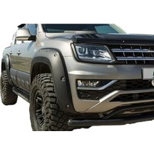 Aftermarket Volkswagen Amarok 2016-2021 Adblue Uyumlu Çamurluk Dodik Seti Vida Görünümlü Mat Siyah