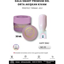 Gala Smart  Orta Akışkan Kıvamlı Gala Protez Tırnak Jeli No:10 - 30 ml
