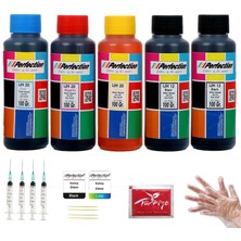Perfection Epson 103 L3266 L3256 L4260 Yazıcı Uyumlu Mürekkep 5 x 100 ml