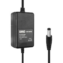 Weko 12 Volt 3 Amper 5.5*2.5 Uçlu Yerli Üretim Plastik Kasa Masaüstü Adaptör