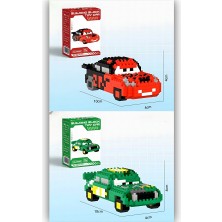 Dek Brıcks Cars Filmi Seti - Şimşek Mcqueen ve Chick Hicks Yarış Serisi 2'li Paket - Koleksiyon