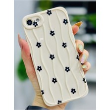 Hype Store Go Aksesuar Iphone 7-8 - Se 2020 - Se 2022 ile Uyumlu Baskılı Siyah Papatya Darbe Önleyici Silikon K