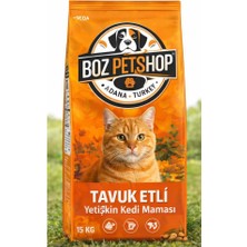 Boz Petshop’a Özel Yenilebilir Orta Segment Yetişikin Kedi Maması 15 kg Tavuklu