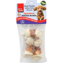 Esca Food Tavuklu Mini Düğüm Kemik 84 gr 3'lü Köpek Ödül Maması