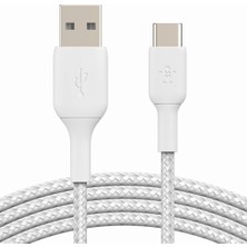 Hype Store Örgülü Usb-C Kablosu (Boost Charge Usb- C-Usb Kablosu, NOTE10, S10, Pixel 4, iPad Pro, Switch ve Dah
