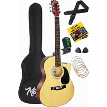Hype Store RG-540NT Kaliteli Kesik Kasa 40 Inç Akustik Gitar Seti 4/4 Yetişkin