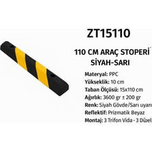 Zeplin ZT15110 – 110 cm Araç Stoperi | Siyah-Sarı