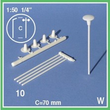 Schulcz 650071 1/50 Ölçek, Fener Lamba-Beyaz-10 Adet