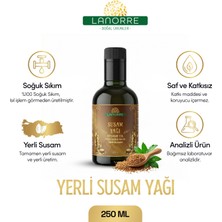 Lanorre %100 Soğuk Sıkım Yerli Tohum Susam Yağı 250ML