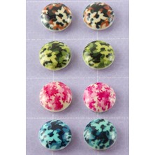 Bijuteri Net Asker Desenli Kupa Eşarp Mıknatısı 1 Adet