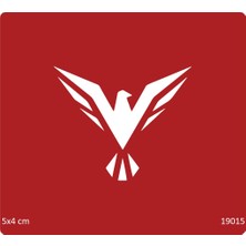 Airbrush Tattoo Sembol Kartal Yapışkanlı Stencil Süsleme ve Boyama Kalıbı