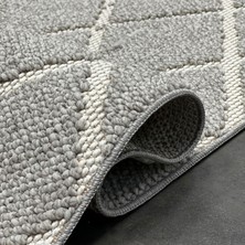 Woolen Halı Woolen Disney Anti Alerjik Bukle Halı 8004 Gri