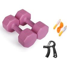 Besinistanbul Psspor 2 x 3 Pembe Renk Dambıl Set + Ayarlanabilir El Yayı + Atlama Ipi