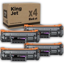 Kingjet Hp Uyumlu Mfp M236DW Standart Kapasiteli (4'lü Paket) Muadil Toner Çipli | (136A) W1360A