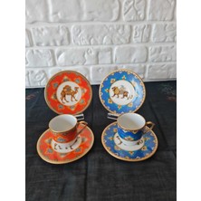 Konyax 6 Kişilik Kahve Seti Camello Leone