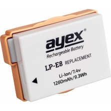 Hype Store Ayex Lp-E8 Batarya Eos 700D, 650D, 600D, 550D ile Uyumlu