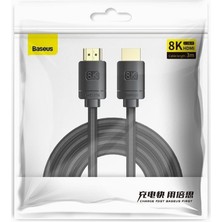 Hype Store High Definition Serisi HDMI 8k To HDMI 8k Görüntü Aktarma Kablosu, 3m, Siyah