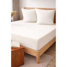 Bedline Aura Fıtted Penye Çarşaf 160*200+36 cm Ekru