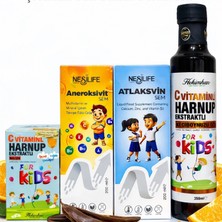 Çare Burada Çareburada Çocuklara Özel Günlük Destek Seti | Multivitamin + Kalsiyum D3 + C Vitaminli Harnup Pekmezi