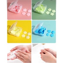 Boncukcu Abla 5 Paket 100 Yaprak Eriyen Mini Kağıt Sabun | Çocuk, Okul, Kamp Için